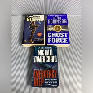 Set of 3 Military Fiction Paperback Books